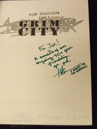 Grim City (Uncorrected Proof Signed by Harlan Ellison)