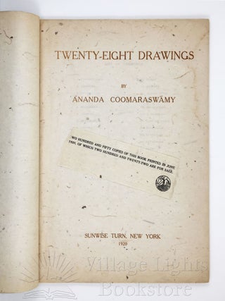 Twenty-Eight Drawings by Ananda Coomaraswamy